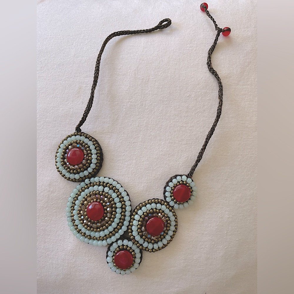 Handmade Thai necklace with semi-precious stones